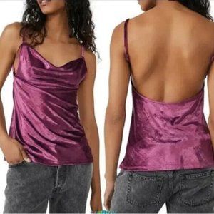 Free People All Night Velvet Tunic Night Out Size Large NWT Retail $68.00